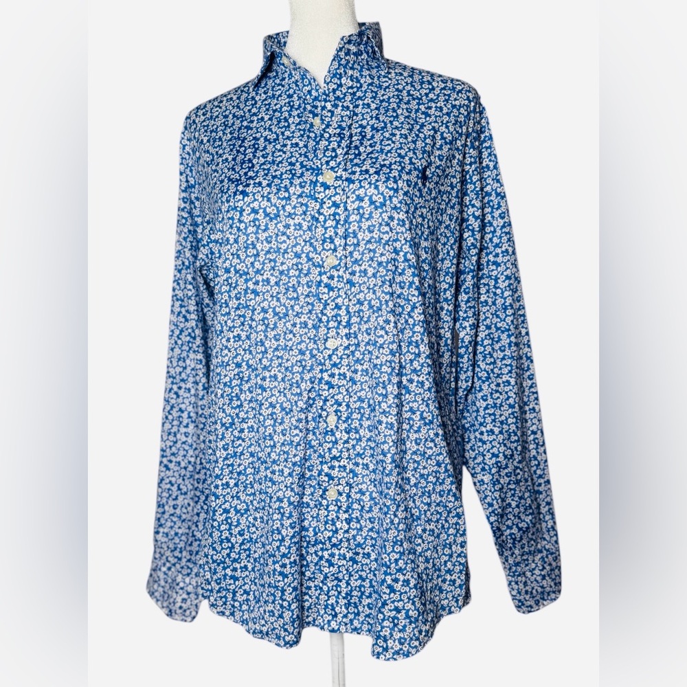 Polo Ralph Lauren Blue Floral Button-Up Shirt - Picture 2 of 9